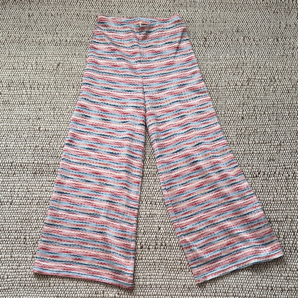 Free People striped wide leg pants